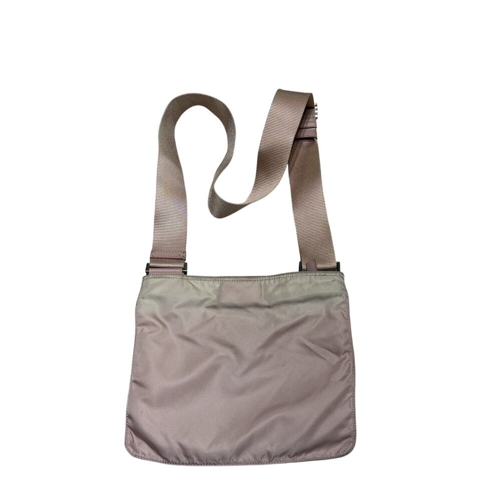 Prada Pink Nylon Crossbody Bag Triangle Logo - Picture 2 of 3